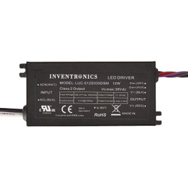INVENTRONICS LUC-012S035DSM 12W 350 mA 34 Vdc Out Max Dimmable Indoor Constant Current LED Driver