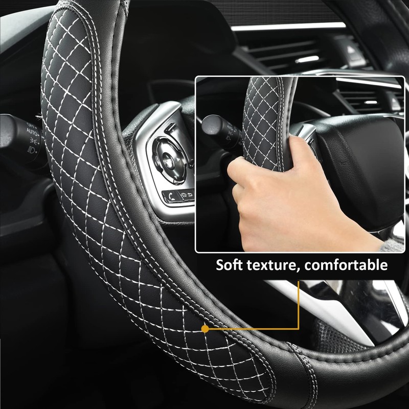 West Llama Customized Auto Car Steering Wheel Cover for Chevy