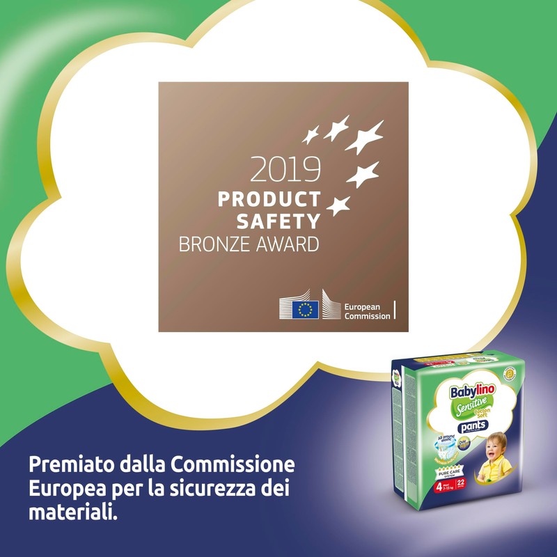 Babylino Sensitive Cotton Soft Nappies Size 4 Pants Maxi (7-13