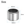 sourcing map HK2220 Needle Roller Bearings Open End, 22x28x20mm Chrome