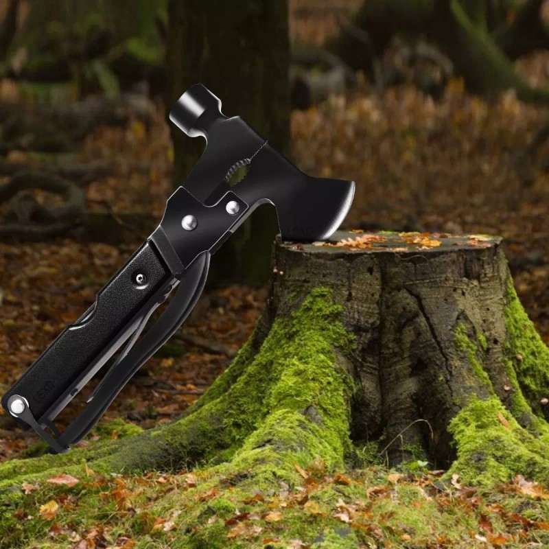 Burkey Multiherramienta Portatil Martillo Y Hacha 14 En 1 Con