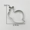 LILIAO Animal Snail Cookie Cutter, 3.7", Stainless Steel