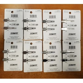 scünci 8 Pks of 2: Scunci Dent Free Clips Pastel *PINK* Spring Collection (3235) R9P6a