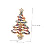 SAFIGLE 5 Pairs Metal Christmas Tree Earrings for Women Fashion