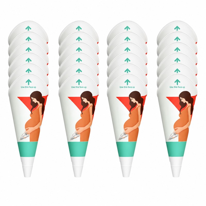 24-Pack Disposable Female Urination Funnels for Standing Use – Foldable