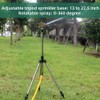Impact Sprinkler on Retractable Tripod Base, Heavy Duty Zinc Alloy