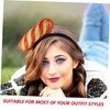Healeved Novelty Festival Bread Headband Comfortable Soft Material Food Design
