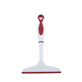 Superio 6” Window Squeegee with Grip Handle and Hanging Hook. (Red)