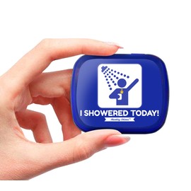 Gears Out I Showered Today Mints Weird Gag for Friends Funny Easter Stocking Stuffers for Adults Teen Boys Peppermint Breath Mints Easter Basket Ideas Secret Santa White Elephant Reality Mints