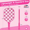 Pink Pickleball Paddles Set of 4, USAPA Approved Fiberglass Pickle