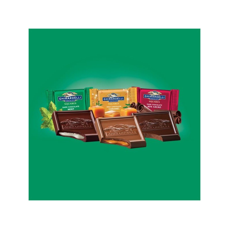 Ghirardelli Chocolate Squares Holiday Favorites 8.6 Ounces - Dark &