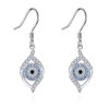 JERWLI Evil Eye Earrings 925 Sterling Silver Blue Eye Dangle