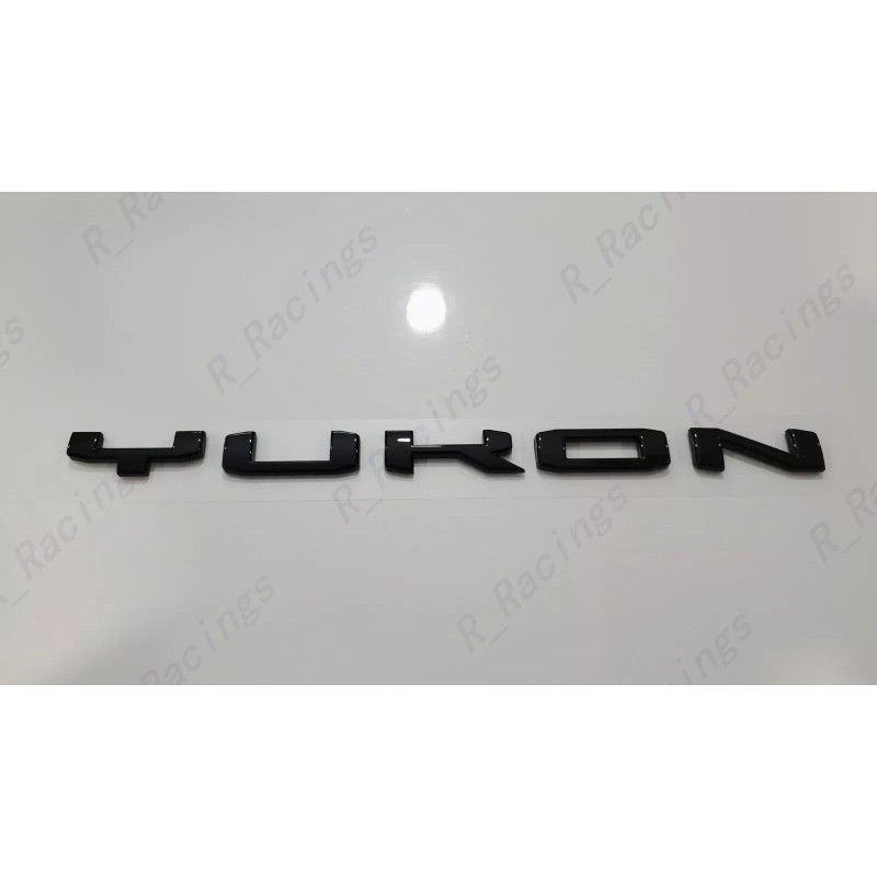 GMC 1PC Gloss Black Rear Tailgate Yukon Letter Emblem 2021-2023