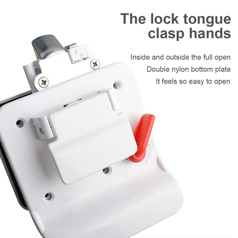 Riloer Entry Door Locks Latch Handle Deadbolt, Entry Door Lock