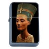 Queen Nefertiti Egyptian Windproof Refillable Flip Top Oil Lighter with Tin Gift Box D-115