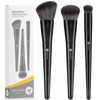 KINGMAS Kabuki Makeup Brushes, 3Pcs Angled Foundation Brush & Contour