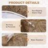 sourcing map Round Table Cover with Elastic Edge Fits 45"-56"