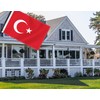 2×3 FT Turkey Flag,Medium 60×90 CM Turkish Outdoor Banner,100D Decor,Doube