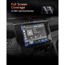CDEFG For 2022-2025 2026 Jeep Grand Cherokee 4xe & L Screen Protector - 8.4 Inch 9H HD Tempered Glass - Grand Cherokee Touchscreen Accessories