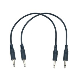 Seadream 3.5mm Mono Aux Cable;2Pack 1/8" Male TS Plug to 1/8" 3.5mm Male Mono Jack Audio Cable (12inch)
