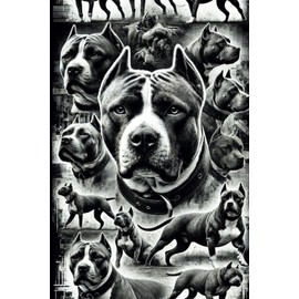 Pitbull Theme Journal: 120 Pages of Blank Lined Paper for Writing.
