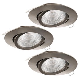 Eglo Recessed Light Die-Cast Aluminium 5 W Matt Nickel 3 Units