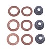 3PCS 19077-53650 15841-53622 15221-94020 Injector Washer Heat Shield Replacement Compatible