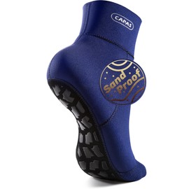CAPAS Wetsuit Socks, Anti-slip Neoprene Men Women Waterproof Socks, Sand-proof Beach Water Sports Keep Warm Water Sock for Diving Snorkeling Swimming (Blue, XL)