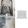 Water Ripple Toothbrush Holder Acrylic Punch Free Wall Mount Toothbrush