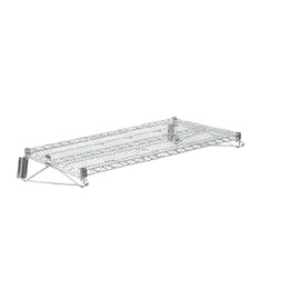 Express KitchQuip Heavy Duty Chrome Wire Storage Wall Shelf (18" x 30")