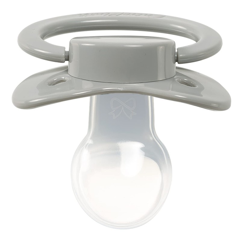 CutiePlusU Adult Size Dummy - Large Teat Shield Grey