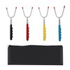 Lyfengdeam Barbecue Forks-4 Pack Marshmallow Roasting Sticks Extendable Stainless Steel