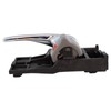 TRQ Rear Left Interior Door Handle Chrome & Stone Gray