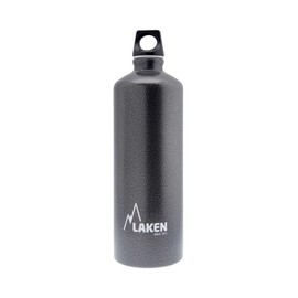 Laken Futura bottle with Screw Cap, Ring and Narrow Mouth, Granite