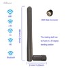 Dixingtek 4 pcs 108mm Length WiFi Antenna, Dual WiFi 2.4g