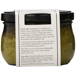 Cucina & Amore Genovese Pesto Sauce, Basil, 7.9 Ounce (Pack of 6)