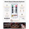 Homemory 12pcs Black Remote Timer LED Tea Lights Candles, 400+Hours