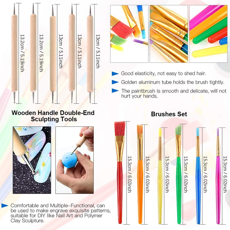 Glarks 26 Pieces Carving Tools Set for Modelling Clay Modelling