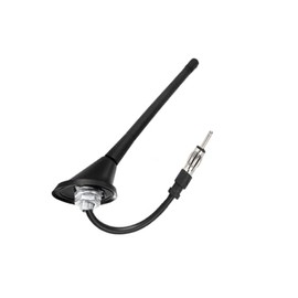 RedYutou Universal Stereo Car Antenna AM FM Antenna Replacement with Mount Base 12 inch DIN Plug Connector