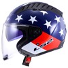 LS2 Helmets Copter Open Face Helmet (American Red/White/Blue - Large)