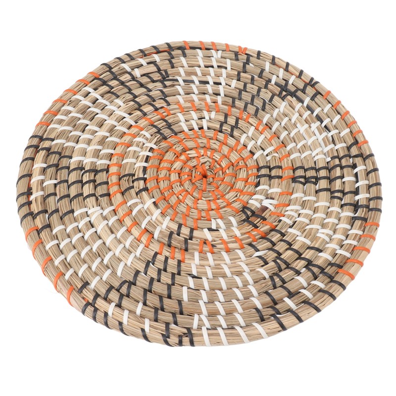 Grass Woven Placemats Nordic Style Innovative Round Placemats for Dining