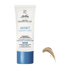 BioNike Aknet Comfort Protective Cover for Foundation No.102 Sable, Anti Blemishes, Gives a Light, Natural and Pleasant Result, 30 ml