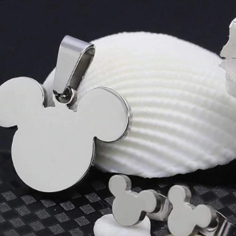 TNG Mouse Earring and Necklace Set