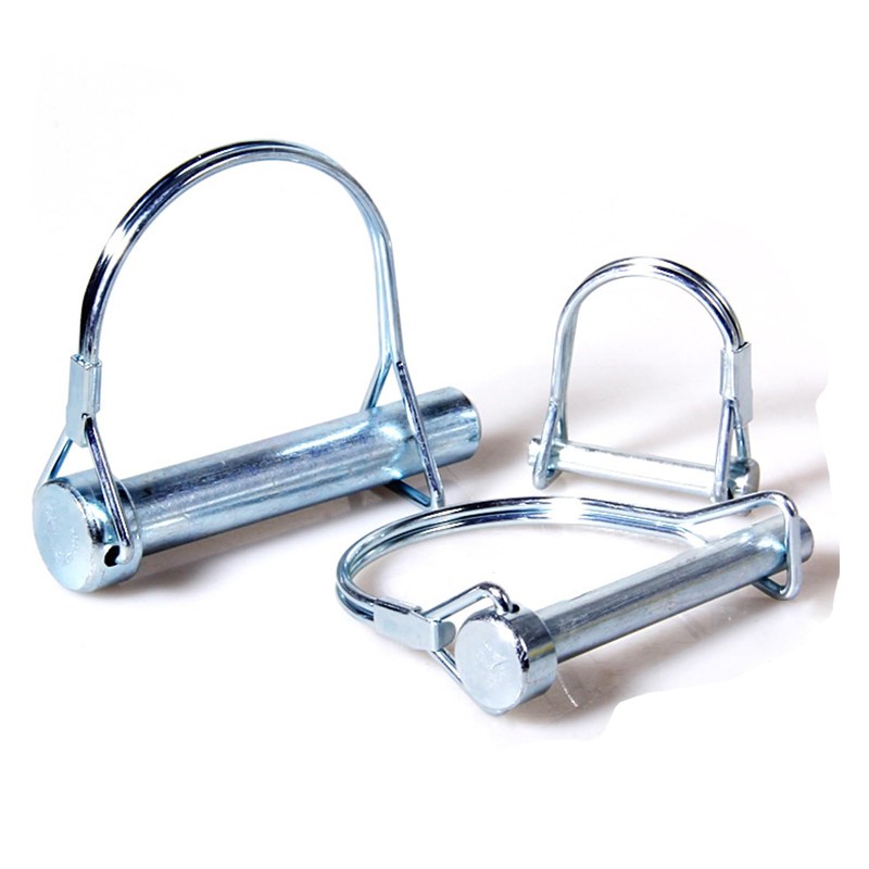 Heavy-Duty D-Shape Towing Hitch Pins (10-Pack) - Carbon Steel with