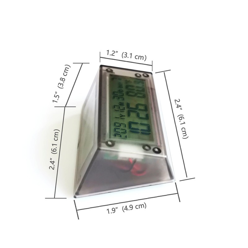 7/8"-12/8" Handlebar Bicycle Clock, Smart Solar Power Clock with Auto