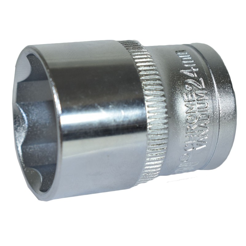 1/2" Drive 24mm Metric Super Lock Shallow 6-Sided Single Hex