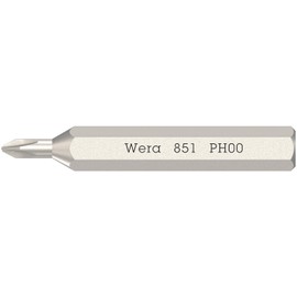 Wera 05058120001 851/0 Micro Bits for Phillips Recess, PH 00 x 30 mm