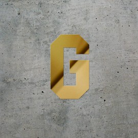 Transparent Decal Stickers of Letter G Silhouette (Metallic Gold) Premium Waterproof Vinyl Decal Stickers for Laptop Phone Accessory Helmet Car Window Mug Tuber Cup Door Wall De NVCSKUS01103aGO070722