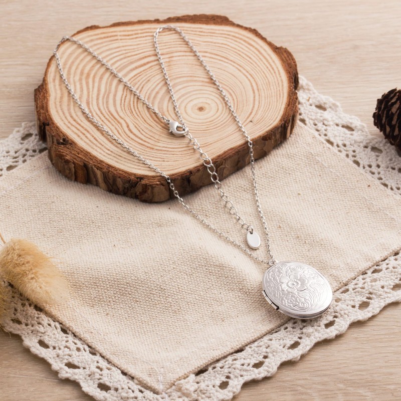 Philip Jones Silver Plated Oval Locket