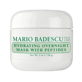 Mario Badescu mascarilla hidratante de noche con péptidos para todo tipo de piel  Mascarilla para dormir antienvejecimiento que hidrata  Formulado... 